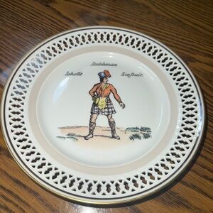 Vintage Scottish Themed Decorative Plate